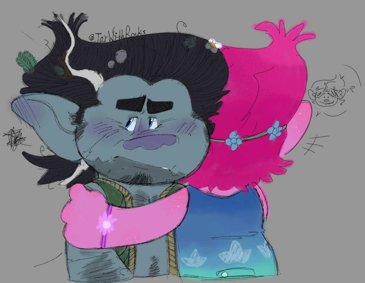 JarWithRocks's tweet photo. Groppy hug! #Trolls #TROLLSTWT #TrollsBranch #TrollsPoppy #groppy https://t.co/t63s1EWhnr