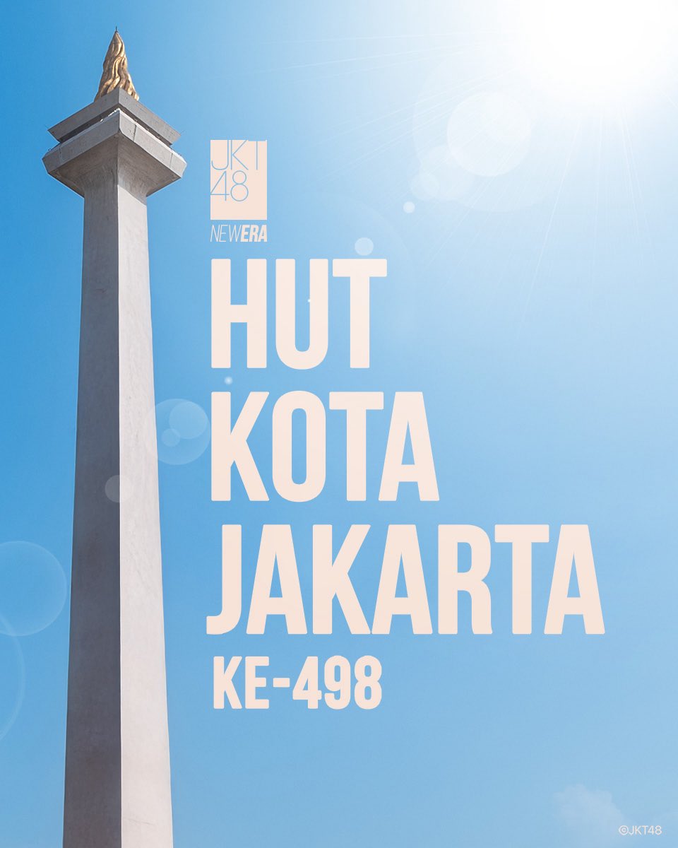 officialJKT48's tweet photo. Selamat ulang tahun, Jakarta!

Tetaplah jadi kota tempat mimpi bertumbuh dan semangat menyala tanpa henti ❤️ https://t.co/aYRE8dY2eo