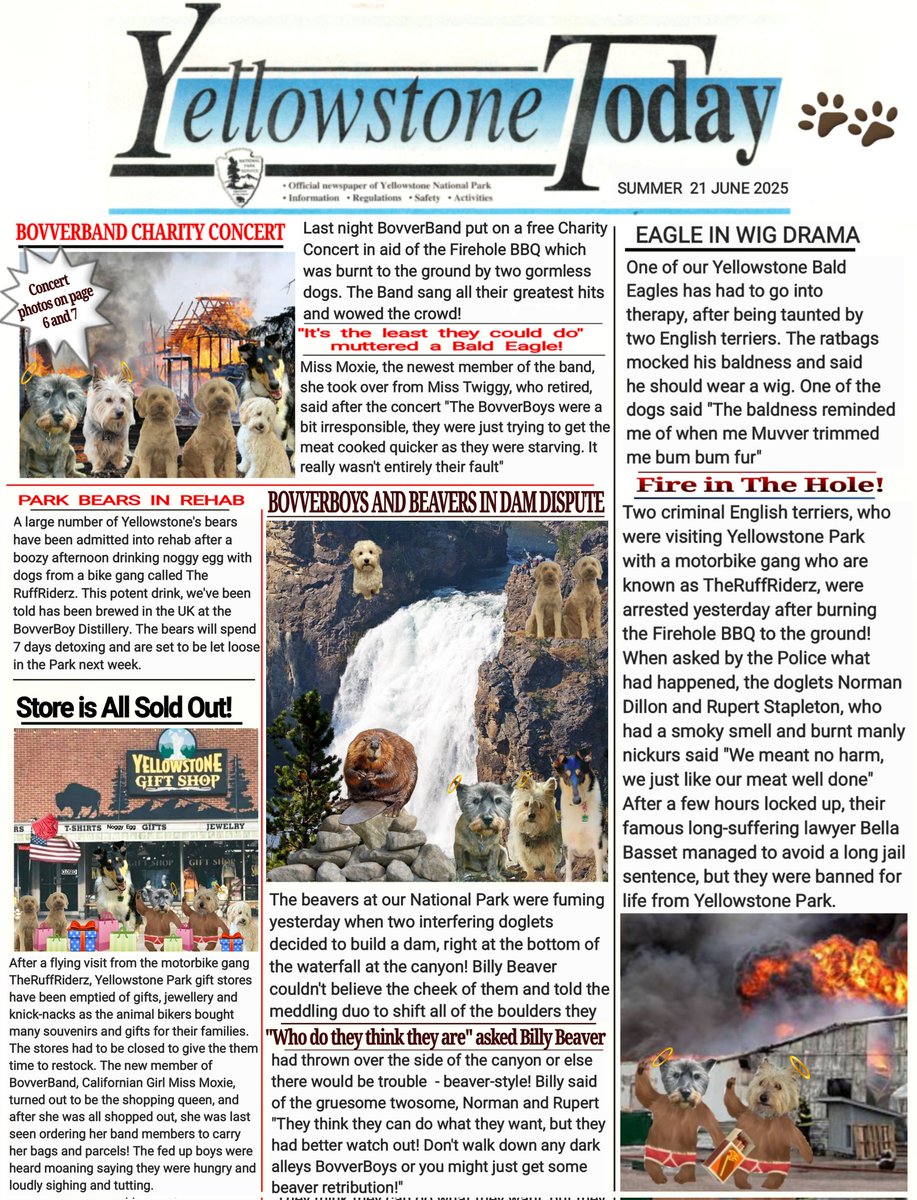 Norman Dillon🌈BovverBoy (@norman_dillon1) on Twitter photo BESTIE! The newspaper is here! Oh no, we're front page again, quick, hide it from the Muvvers! #theruffriderz #BovverBoys <a href="/jennystape/">JACK BovverBoy</a> <a href="/YellowstoneNPS/">Yellowstone National Park</a> #ThisWontEndWell #BreakingNews <a href="/ODoodles1/">ApprenticeBovverBoyyos🏍🏍</a> #yellowstonepark <a href="/theruffriderz/">TheRuffRiderz</a> <a href="/CollieMoxie/">ᴹⁱˢˢ ᴹᵒˣⁱᵉ (ᵀʷⁱᵍᵍʸ ⁱˢ ᶠⁱⁿᵉ)</a> <a href="/basset_bella/">Angel Bella 💔🌈🐾🐶</a> #InTroubleAgain #NotOurFault BESTIE! The newspaper is here! Oh no, we're front page again, quick, hide it from the Muvvers! #theruffriderz #BovverBoys <a href="/jennystape/">JACK BovverBoy</a> <a href="/YellowstoneNPS/">Yellowstone National Park</a> #ThisWontEndWell #BreakingNews <a href="/ODoodles1/">ApprenticeBovverBoyyos🏍🏍</a> #yellowstonepark <a href="/theruffriderz/">TheRuffRiderz</a> <a href="/CollieMoxie/">ᴹⁱˢˢ ᴹᵒˣⁱᵉ (ᵀʷⁱᵍᵍʸ ⁱˢ ᶠⁱⁿᵉ)</a> <a href="/basset_bella/">Angel Bella 💔🌈🐾🐶</a> #InTroubleAgain #NotOurFault