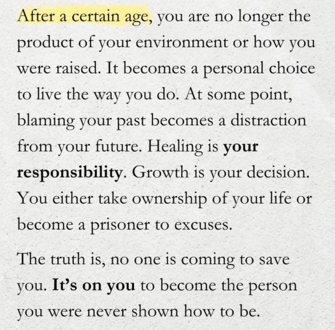 NedSieg's tweet photo. Yup. Everything is on you once you cross that point, cus it's now "whether I wanna stay the same or change" https://t.co/MkC6a2BR81