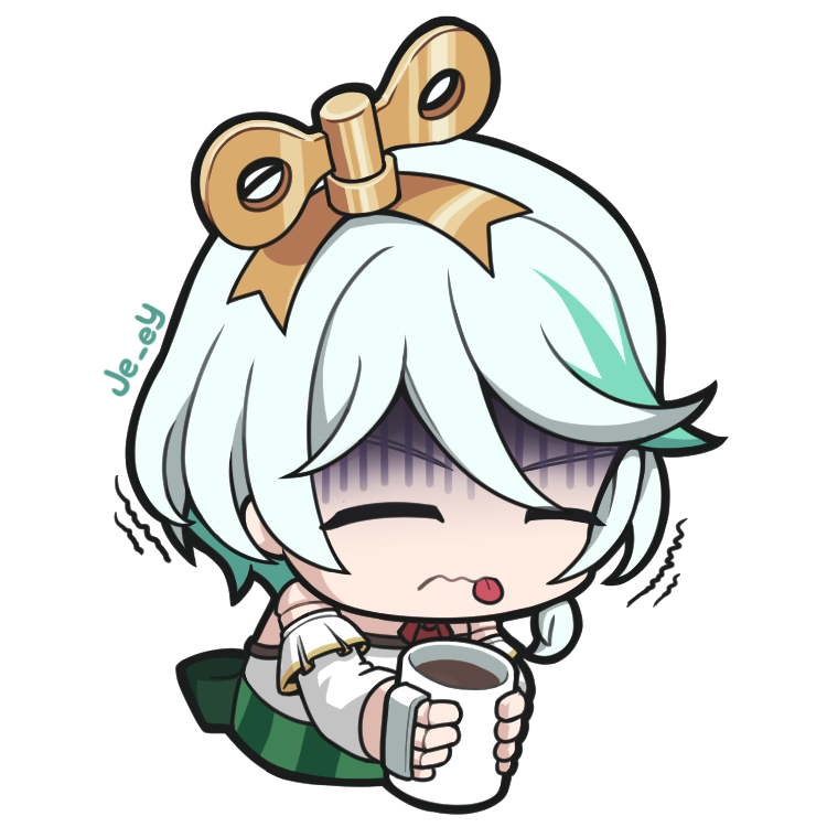 Je_eY_00's tweet photo. the C in CC stands for Coffee💚☕️

 #Immergination #Vtuber #Hololive https://t.co/BUtWSbgbPK