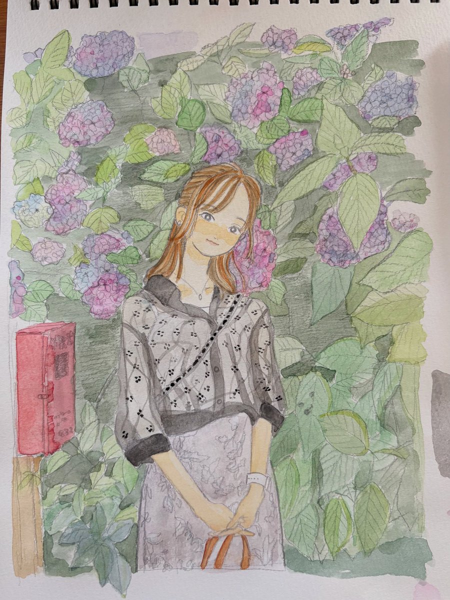 _musui_sui's tweet photo. 姉から送られてきた写真がすごく綺麗だったから絵、描いた🖼️ https://t.co/ZKnDRUByMn