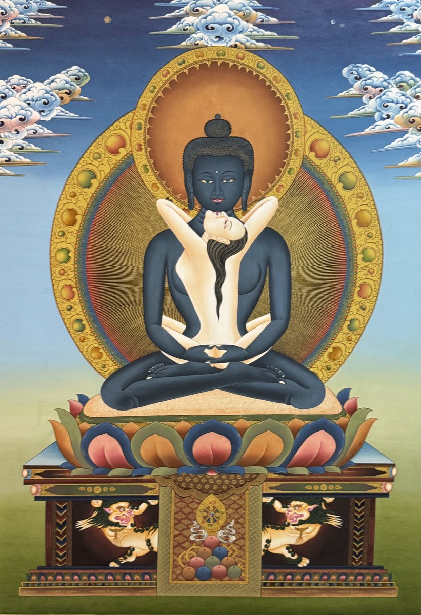 lama_thanka's tweet image. Kuntu Zangpo
#samantrabhadra #kuntuzangpo #buddhashakti #enlightened #primordial #buddha #thangka #thankapainting #lamathankapaintingschool #selfawareness #meditation #sadhana #vipashana #enlightenment #himalayanart #compassion #mindfullness #livingheritage #bodhichitta #sacred