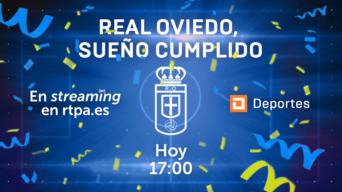 REAL OVIEDO, SUEÑO CUMPLIDO 💙

Disfruta de #TPA de un programa especial con todas las celebraciones por el ascenso del Real Oviedo a Primera División. 

¡El ascenso del Real Oviedo se vive en TPA! A partir de las 17:00.