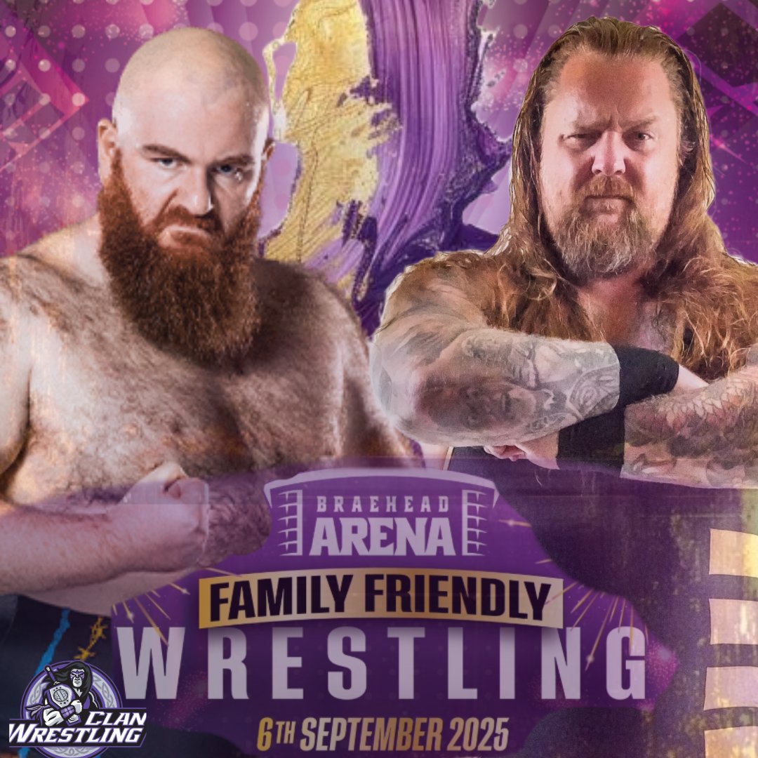 Contracts have been signed!
Battle of the Giants!
<a href="/DamoMackle/">Big Damo</a>  takes on <a href="/WolfgangYoung/">Wolfgang</a>  Septemeber 6th <a href="/ArenaBraehead/">Braehead Arena 🎤🏟</a> 

Tickets on sale now, link in bio

#clanwrestling #scotishwrestling #wwe #scotland #braeheadarena #glasgowclan #scottishwrestling #glasgow