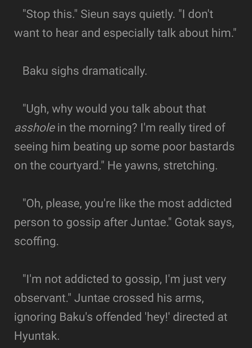 they will all HATE seongje's ass (deserved)