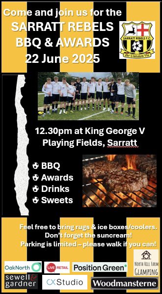 We’ve got ICE! Food! Cold drinks! Sweets! Raffle! Kit! Sunshine! Come join us from 12.30 today at KGV Sarratt 💪⚽️😎#GoRebels