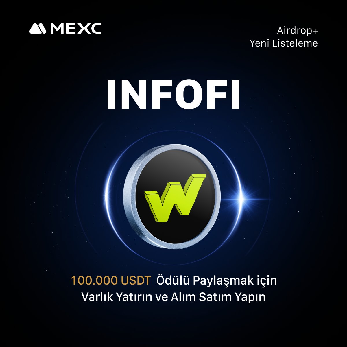 🚀 <a href="/WagmiHub/">WAGMI HUB</a> $INFOFI Projesinin İnovasyon Bölgesinde Listelenmesini 100.000 $USDT Airdrop+ Ödülüyle Kutluyoruz!

🔁 $INFOFI/USDT  Alım Satımı: 23 Haziran 2025 13.00

🗓️ Etkinlik Tarihi: 22 Haziran 2025 13.00 – 29 Haziran 2025 13.00

📌 Ayrıntılar: mexctr.info/4kVRdwq