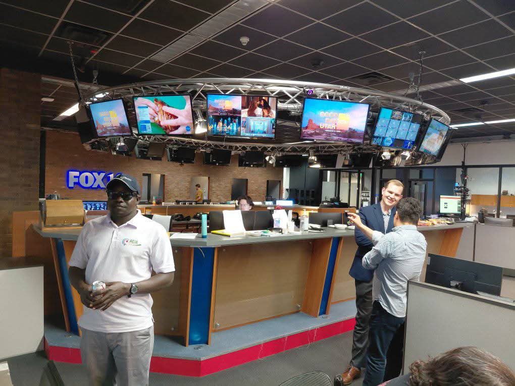 SabirMusa16's tweet photo. π Inside the studios of some of major media houses in America, including KSTV and FOX 13 News, @AdigaRobert proudly represented our brand of @AruaCityJournos by donning in his association t-shirt.
Glow βπ #YourStoriesToInspire || #ForTheLoveOfLocalContent https://t.co/Lzv9ElxdHu