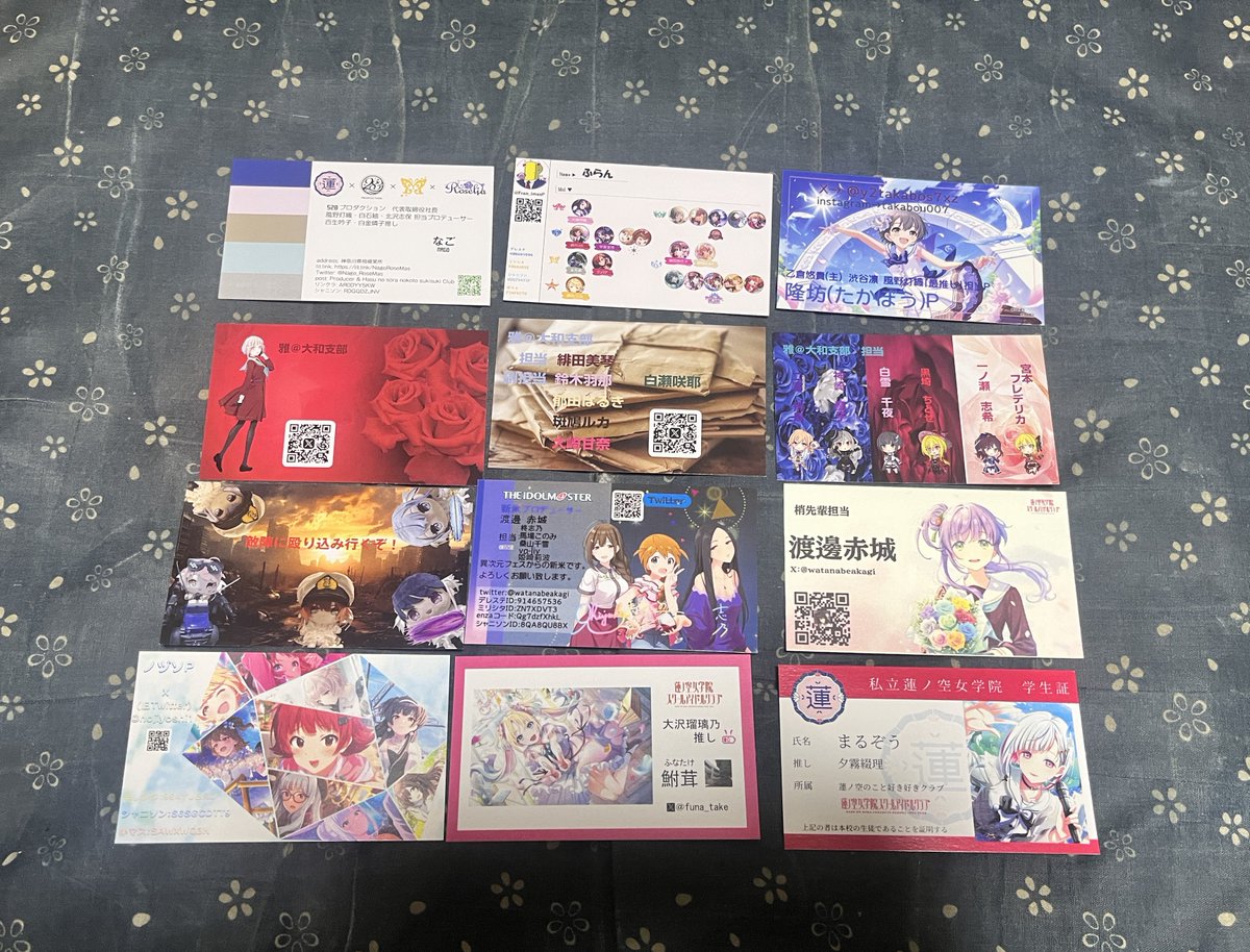 tokyo_890's tweet image. 大変遅くなりましたが102期卒業公演で頂いた名刺のお返し終わりました
アロハでグラサンしてました、これから宜しくです
#蓮ノ空4th102期卒業公演Day1
#蓮ノ空4th102期卒業公演Day2