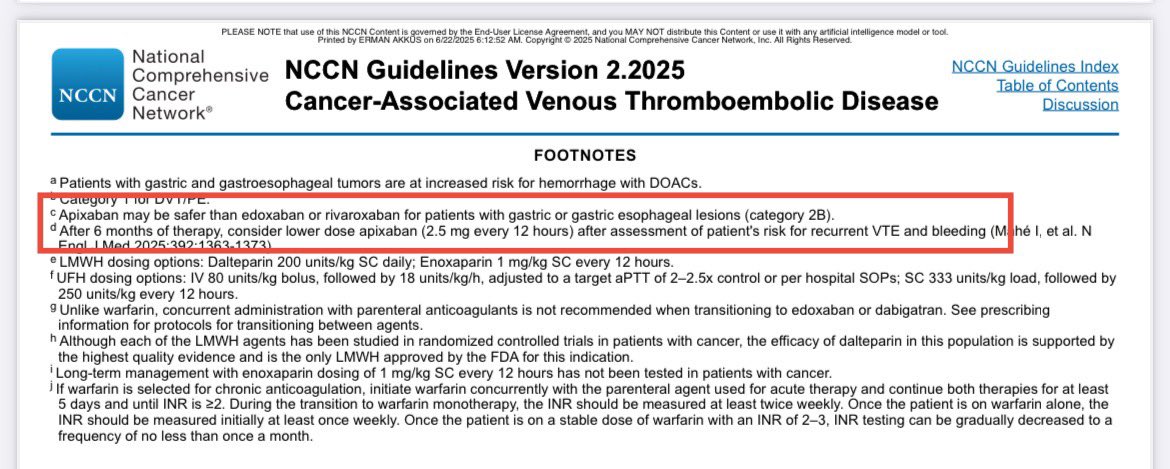 📘3 recent updates in NCCN guidelines based on recent studies/approvals

✅Advanced anal SCC, 1L
Retifenlimab-carbo-pacli

✅Unres/met pheochromocytoma/paraganglioma
Belzutifan

✅Cancer assos VTE
Apixaban reduced to 2x2.5 mg after 6months

#cancer #oncology #MedX <a href="/OncoAlert/">OncoAlert</a>