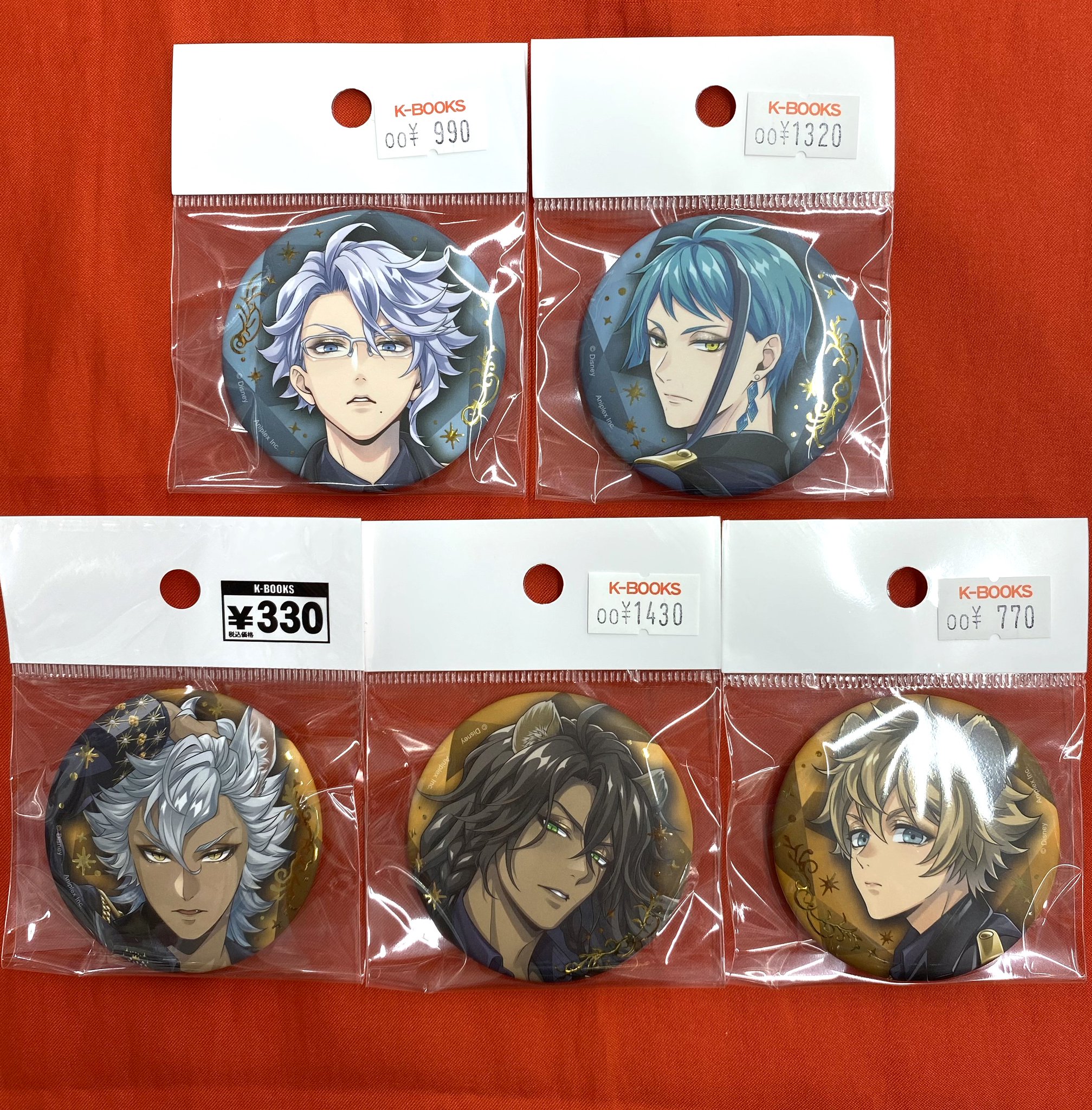 ツイステ 5周年 缶バッジ オーロラカード ジェイド フロイド ツイステ 5周年 缶バッジ オーロラカード ジェイド フロイド
