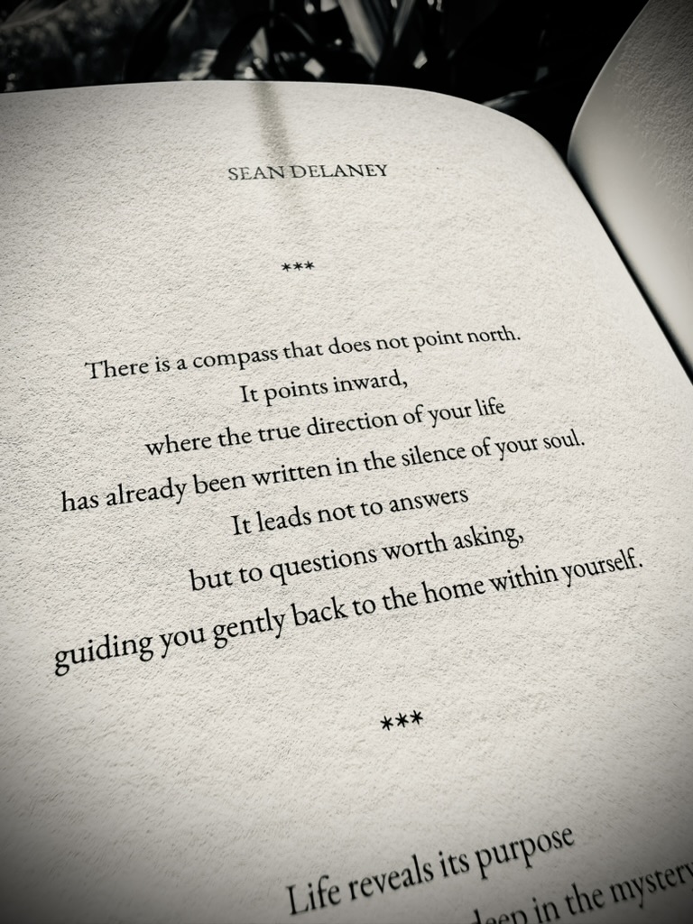 There is a compass that does not point north.
It points inward....