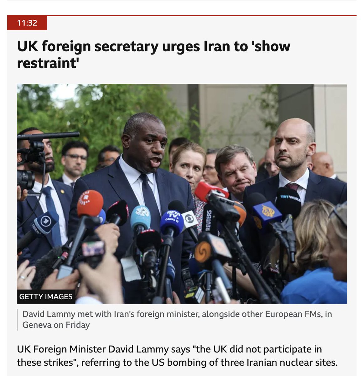 PhilipProudfoot's tweet photo. Their objective in saying stuff like this is to make us go insane. 

IRAN WAS BOMBED BY ISRAEL AND THE US, LAMMY!