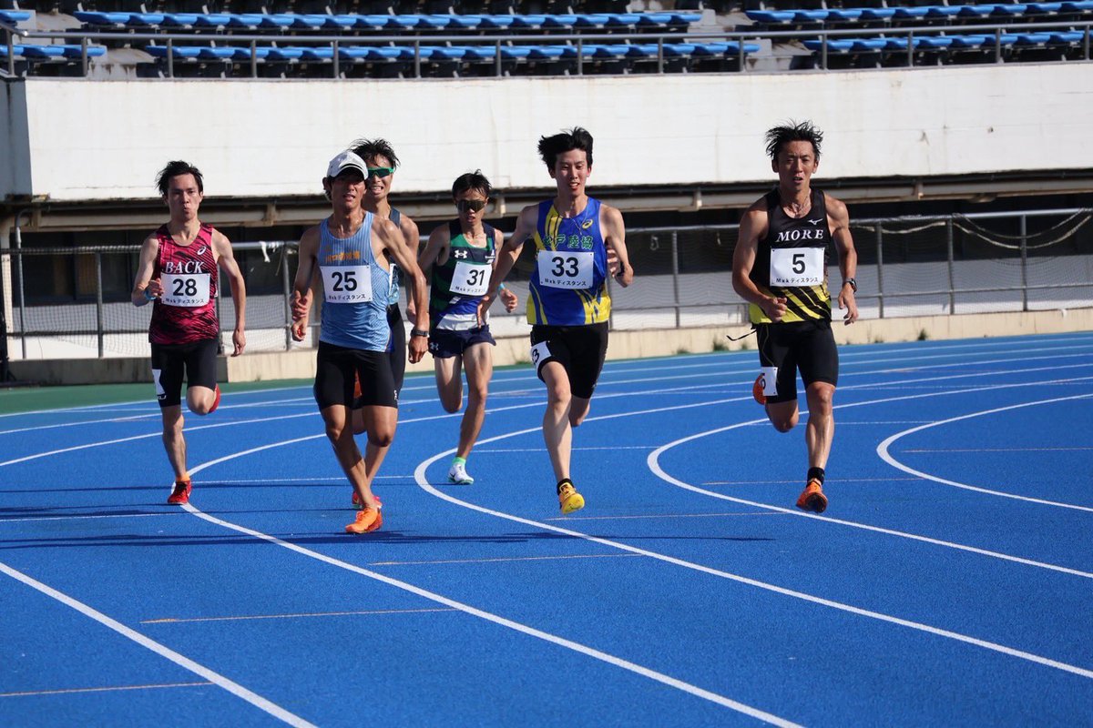 6/21（土）神奈川県選手権1500m

予選
3分58秒59  組7着＋で決勝進へ
決勝
DNS

6/22（土）MKディスタンス3000m

8分53秒33

暑さというより爆風がキツい。
神奈川県選手権は3年越しの決勝進出だったから出たかった。
まだまだ練習不足を痛感したけどみんなに会えて2日間楽しかった！
足速くなりたい！