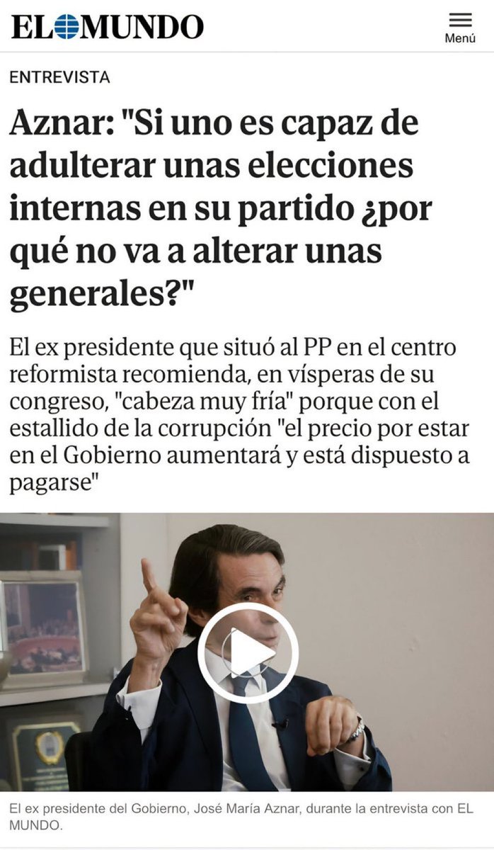 No hay persona en este país que me de más ASCO que este tipo. Y aún así respeté el resultado de las urnas cuando ganó las elecciones porque eso es la democracia.
Tipejo antidemocrata que nos llevó a una guerra que nos costó el mayor atentado de nuestra historia.