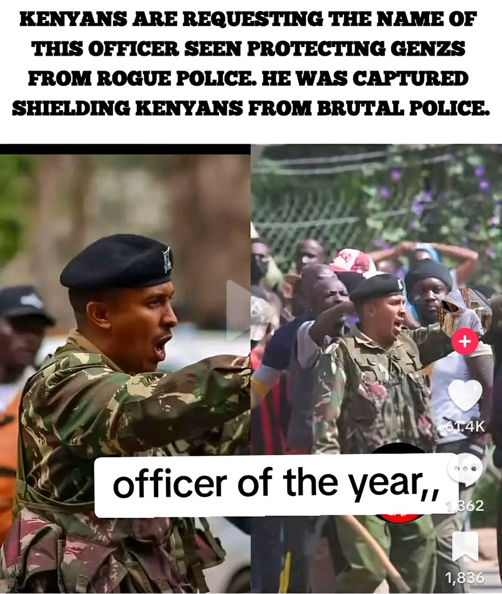 He’s called Moha wa Nyayo. One of the the best officers I have ever come across. May God continue protecting him