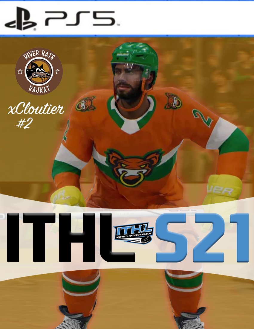 The NA S21 ITHL Cover Athlete.. 👤 

XCLOUTIER10X from the Rajkot River Rats!

An ITHL S18 Core Division Champion and a standout GM, Cloutier leads by example. Known for his steady presence on the blue line and elite leadership on and off the ice. A true cornerstone of the ITHL.