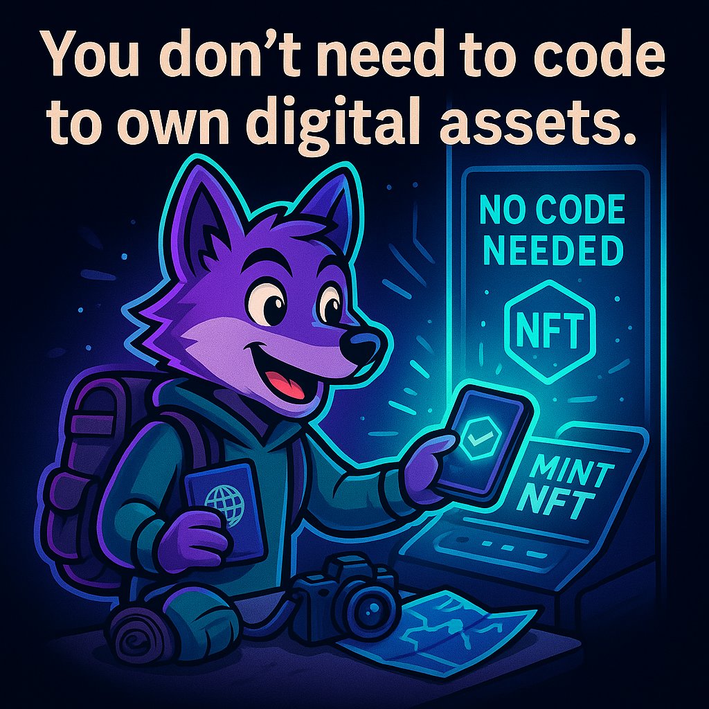 ghumx_web3's tweet image. 🔥 You don’t need to code to own digital assets.
You just need a story, a journey, a click.
GhumX makes NFT minting effortless.
🎮 Ready to play IRL?
Follow @ghumx_web3  Liked ❤️ RT 🔁 Quoted 🗯️
ghumx.xyz
#NoCodeNFT #CreatorEconomy #GhumX #WolfNFT