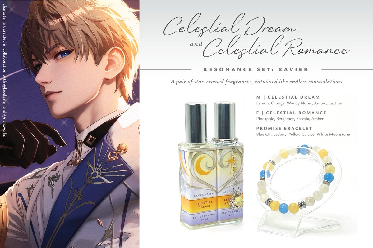 "Essence of Eternity", my new perfume collection inspired by Love and Deepspace, is now open for pre-order until 13th July! 

forms.gle/jYvnjJ5ZL96LR3…

Available only to customers in the Philippines 🇵🇭

Nationwide delivery, or pick-up at ACX 2025 as part of my fanmerch lineup!