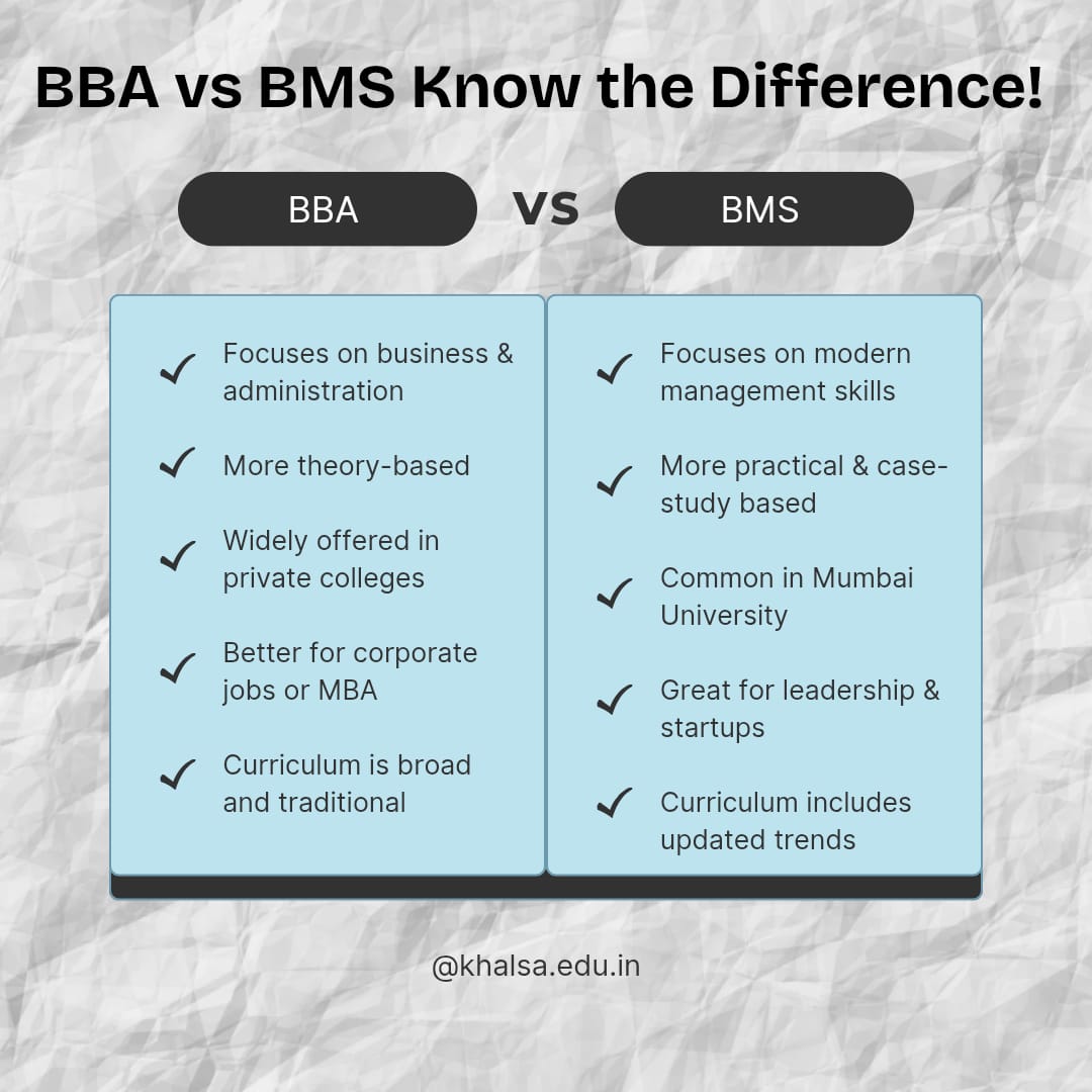 gnkc_bmsaicte's tweet photo. BBA vs BMS: Two degrees, One dream. One has structure, One has style.
BBA or BMS β which one fits your vibe? π#BBAVsBMS #BusinessBattle
#CollegeVibes #FutureLeaders #ManagementMadness
#DegreeDebate #KhalsaCollege
#ManagementVibes #StudentLife
#CareerGoals #GuruNanakKhalsaCollege https://t.co/ryBYBNVoH3