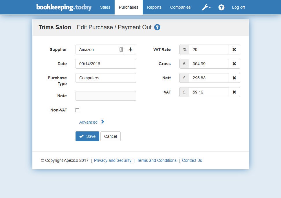 Bookkeeping.Today makes bookkeeping and MTD easy and fast, and gives you everything you need for your VAT Return and #MakingTaxDigital

Includes Postponed VAT for importers.

#bookkeeping #VAT #MTD #software #app #Accounting #SmallBusiness