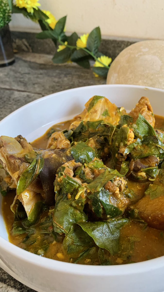 TokyosBite's tweet photo. Happy Sunday guys!  😋😋😋

From my bowl of yummy Oha soup cooked with cowhead, goathead, stockfish and crab. https://t.co/OKn1b3DOKu