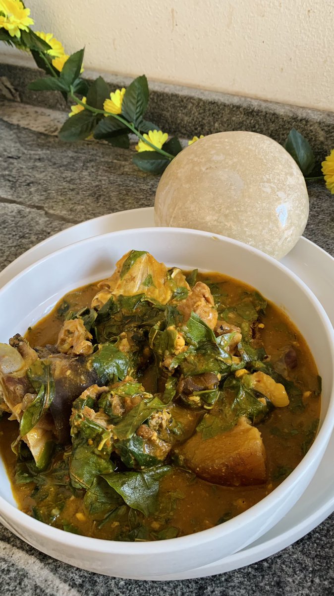 TokyosBite's tweet photo. Happy Sunday guys!  😋😋😋

From my bowl of yummy Oha soup cooked with cowhead, goathead, stockfish and crab. https://t.co/OKn1b3DOKu