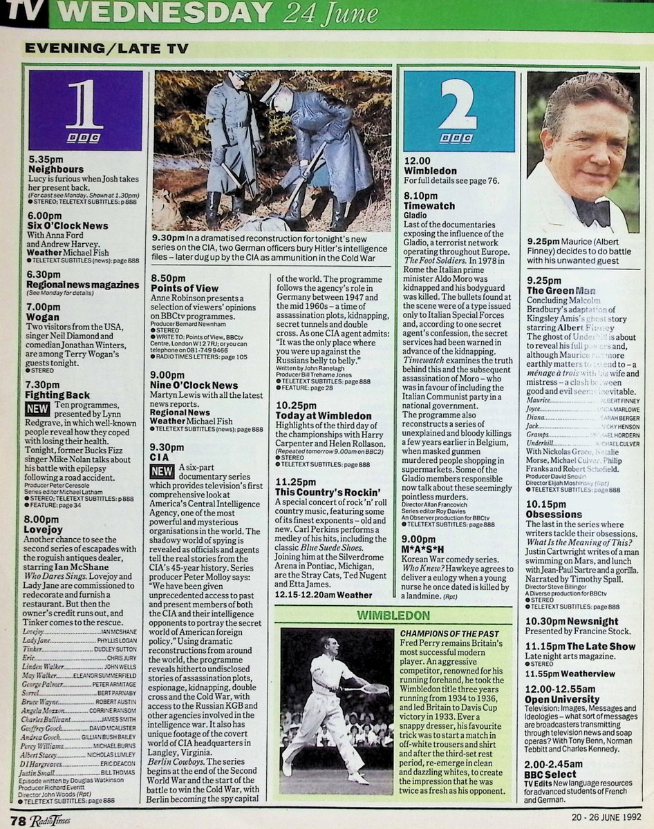 TvDidYouSee's tweet photo. #OnThisDay 24 June 1992 📺TV Listings
Lynn Redgrave talks to #BucksFizz's #MikeNolan in FIGHTING BACK.
#SheilaFerguson in Simon Brett's new comedy series LAND OF HOPE AND GLORIA.
A second series of HOPE IT RAINS.
Liz has a sacrifice to make in #CoronationStreet. https://t.co/LpbrZ510Pn