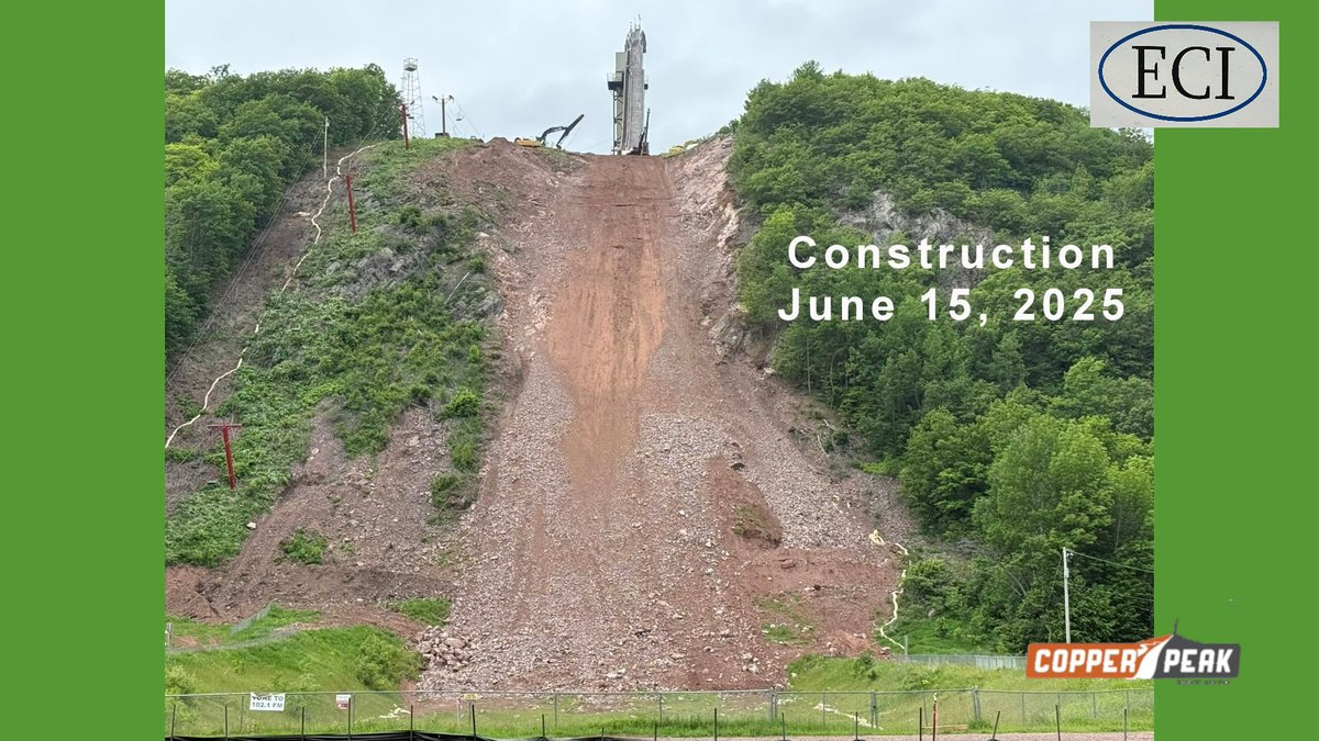 Postęp prac na Copper Peak w 🇺🇸Ironwood 👷

#skijumpingfamily <a href="/Skijumpingpl/">Skijumping.pl</a>