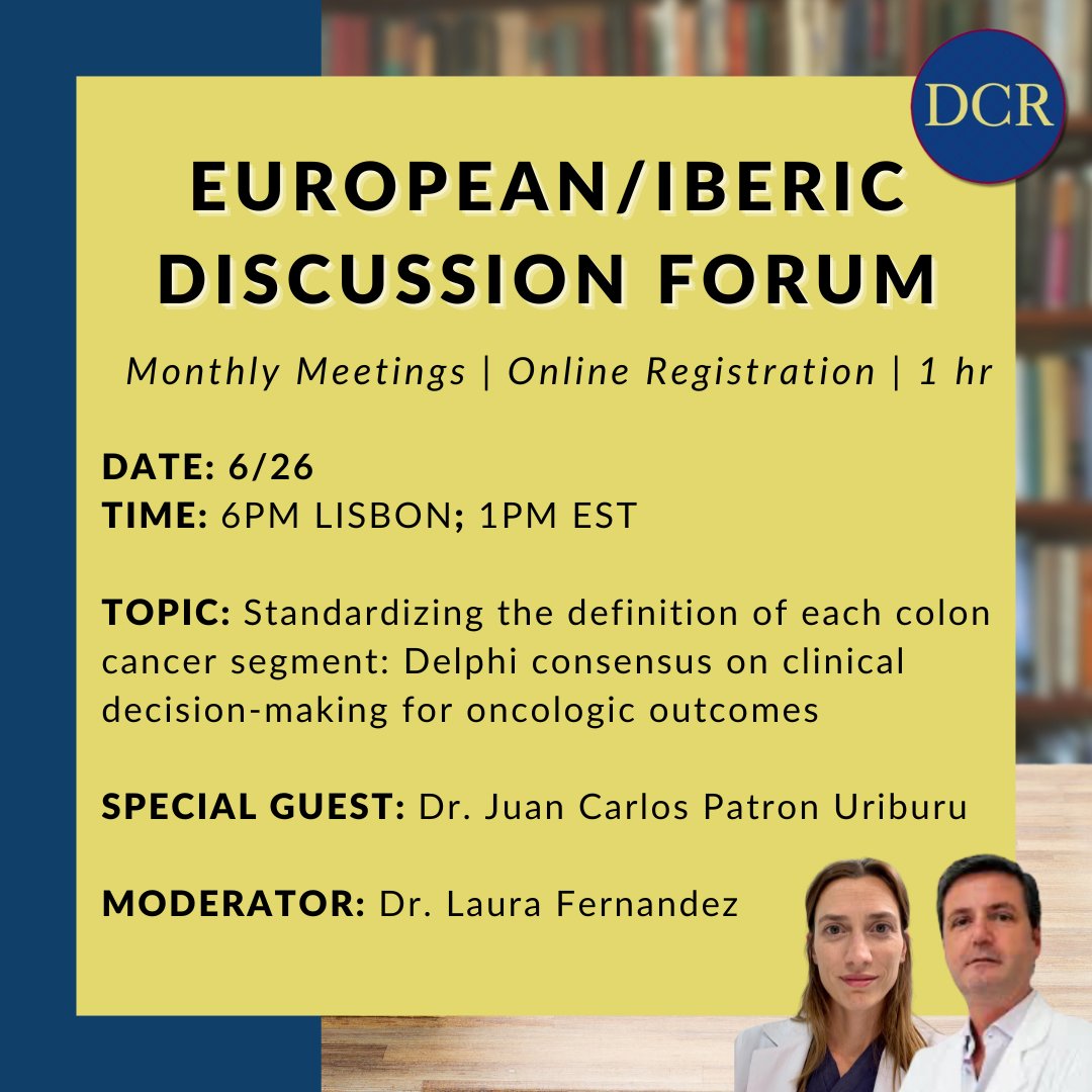 #DCRJournal ¡El Foro de Discusión Europeo regresa en junio! Consulta abajo para más detalles y regístrate: bit.ly/4l759mP