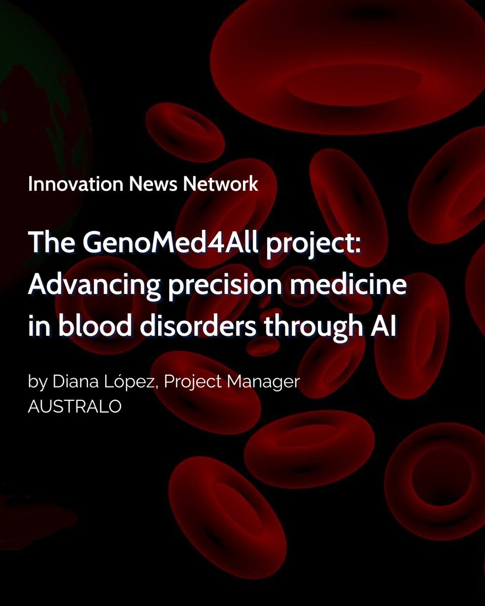 GenoMed4All (@genomed4all) on Twitter photo #GenoMed4All featured on <a href="/InnoNewsNetwork/">Innovation News Network</a> 🗞️
The article explains how our 23 consortium partners have built a #FederatedLearning platform built upon AI models and clinical data to advance #PresicionMedicine in #Hematology.
📎 innovationnewsnetwork.com/genomed4all-ad…
<a href="/EU_HaDEA/">HaDEA</a> <a href="/ERNEuroBloodNet/">ERN EuroBloodNet</a> #GenoMed4All featured on <a href="/InnoNewsNetwork/">Innovation News Network</a> 🗞️
The article explains how our 23 consortium partners have built a #FederatedLearning platform built upon AI models and clinical data to advance #PresicionMedicine in #Hematology.
📎 innovationnewsnetwork.com/genomed4all-ad…
<a href="/EU_HaDEA/">HaDEA</a> <a href="/ERNEuroBloodNet/">ERN EuroBloodNet</a>