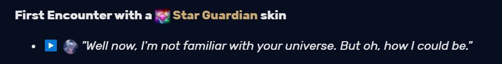 tit_mowouse's tweet photo. I thought about the Star Guardian Kayn, because there is an interesting thing — Rhaast is a Dark Star that definitely exists within the Odyssey universe. I don’t know what exactly the Gates that Sona opens can do, but we definitely have quotes dedicated to other universes, so -> https://t.co/M65yRiix6Z