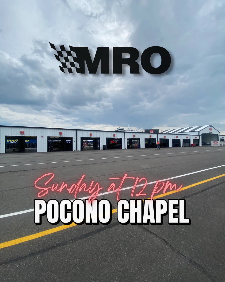 MRO (@followmro) on Twitter photo Pocono chapel at 12 pm today in the Xfinity series garage area. We continue our study on the Fruit of the Spirit, and today we talk about kindness. Fruit reveals how healthy a tree is. Is your tree healthy?
Also, let’s keep our nation and the world in prayer this morning. Pocono chapel at 12 pm today in the Xfinity series garage area. We continue our study on the Fruit of the Spirit, and today we talk about kindness. Fruit reveals how healthy a tree is. Is your tree healthy?
Also, let’s keep our nation and the world in prayer this morning.