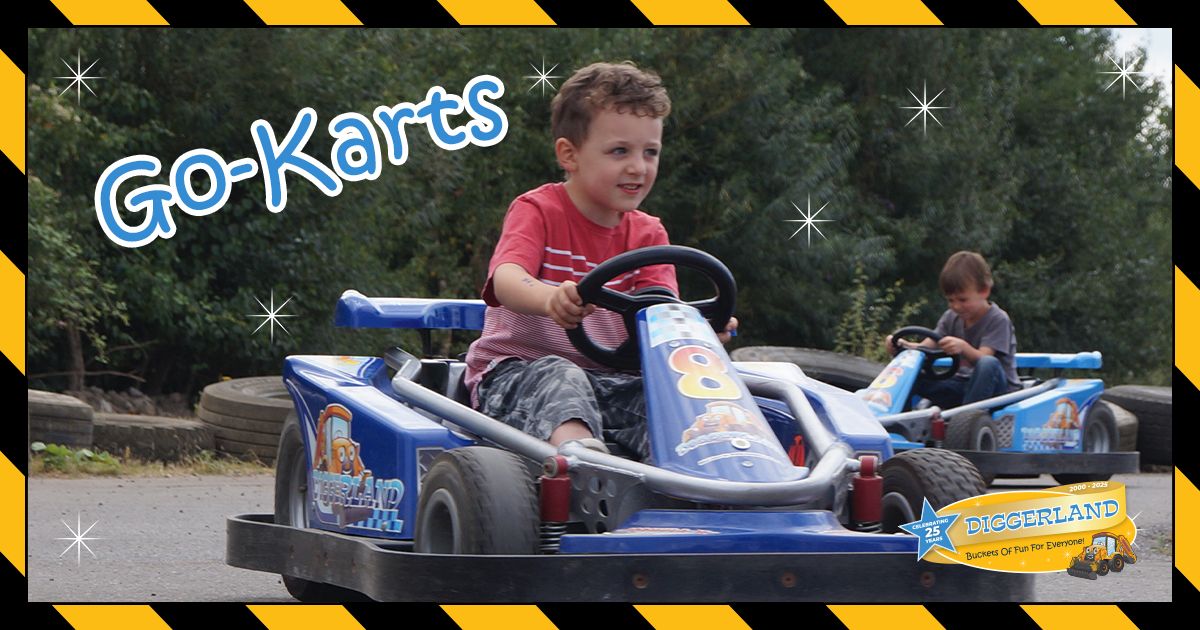Our Go-Karts are always a firm favourite here at Diggerland!

Whether you're racing your mates or just enjoying the ride, it's non-stop fun for kids (and grown-ups too!). 

Check them out here: buff.ly/w6JpUle