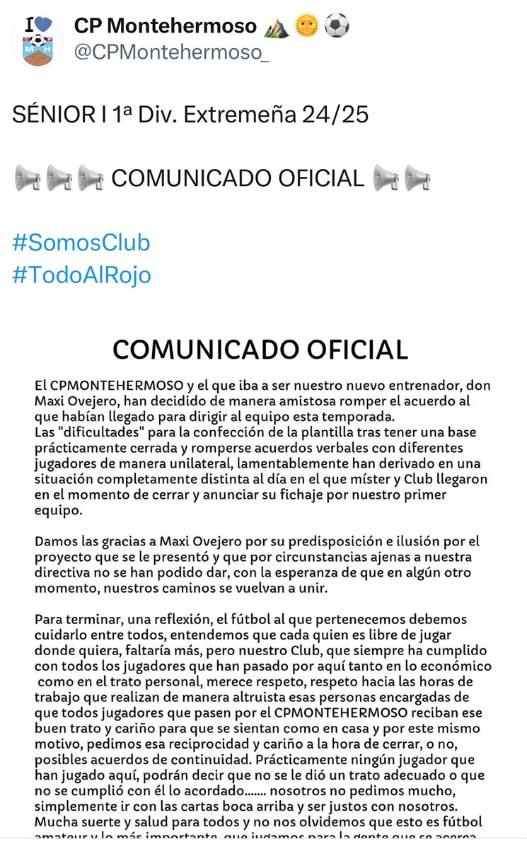 Como es esto del fútbol, así empezó todo y como ha terminado.
Cuanto me alegro 🙌🏼