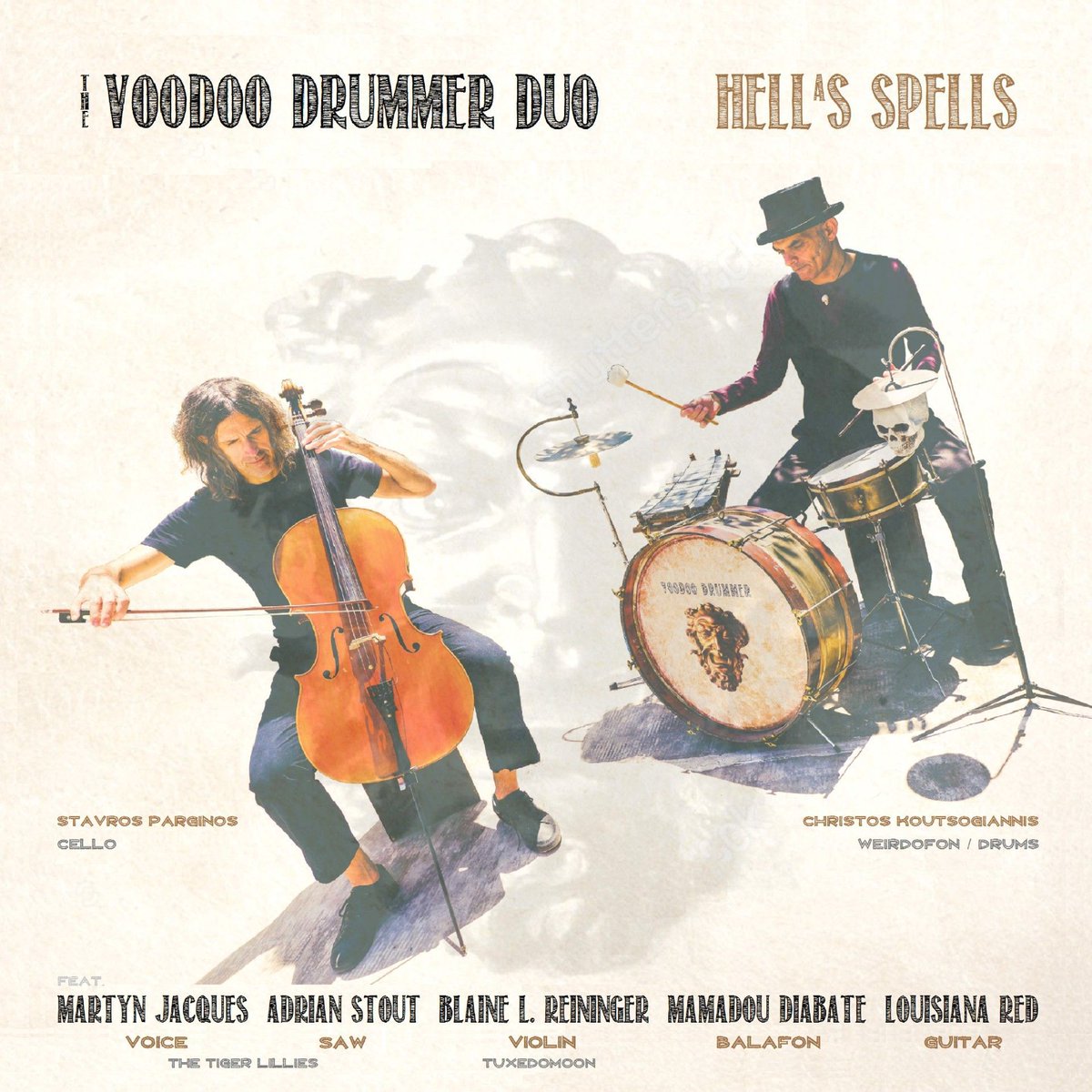 ubuntu_fm's tweet photo. #FEATURED VOODOO DRUMMER 🥁 "Hell's Bells" 🇬🇷 Hellas, known as Greece, and Hell is the place where many of us will end up sooner or later! 
You can find more harmony in this Afro-Dionysian duo than in our world.
Get ready for some schizophonic sounds, 
#ubuntuFM #Jazz #Radio https://t.co/ogVpKDmCau