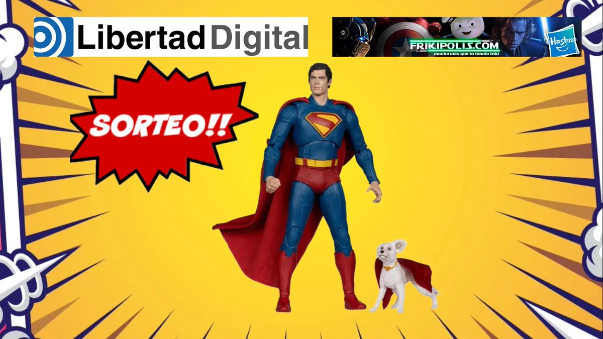 Dvinuesa's tweet image. SORTEO

Sorteo en la Vinuteca, mi sección de cómics en @EsCineRadio con @sperezsanchez

Sorteamos una figura de Superman y Krypto gracias a @frikipolis

Normas (España)  

-Seguir a @Dvinuesa @frikipolis @EsCineRadio
-Mención a 2 amigos  

RT como locos!

Ganadores: 7/julio