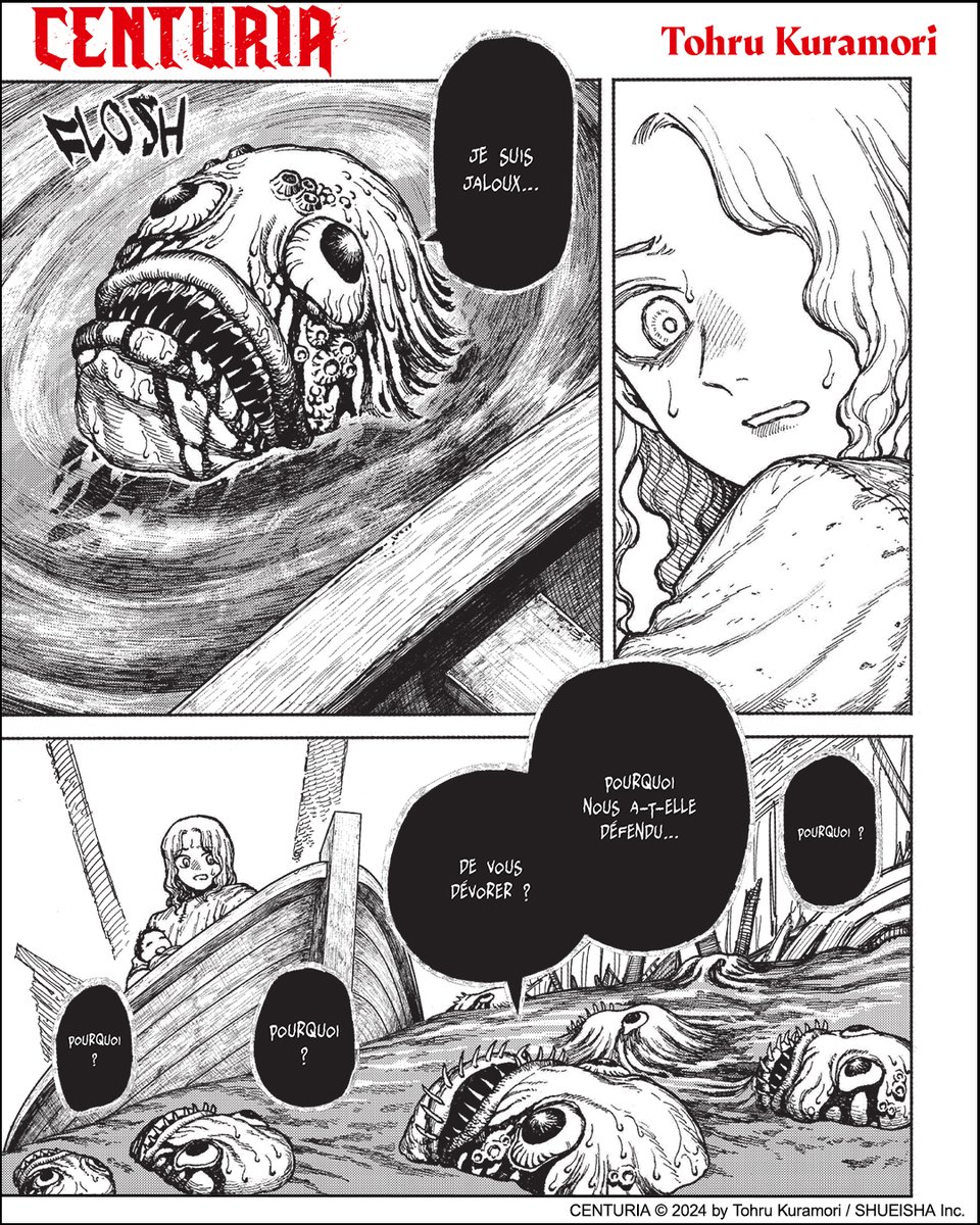"Pourquoi nous a-t-elle défendu de vous dévorer ?" 🐟

Extrait "Centuria" 🐙 de Tohru Kuramori