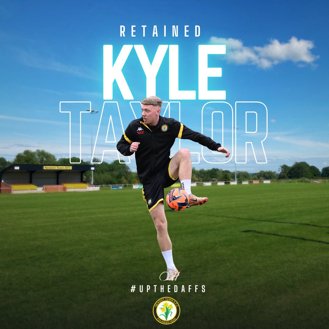 𝙏𝙖𝙮𝙡𝙤𝙧 𝙞𝙨 𝙍𝙚𝙩𝙖𝙞𝙣𝙚𝙙!

Newent Town is thrilled to announce that last seasons top goalscorer Kyle Taylor is retained for the 25/26 season. 

#UpTheDaffs