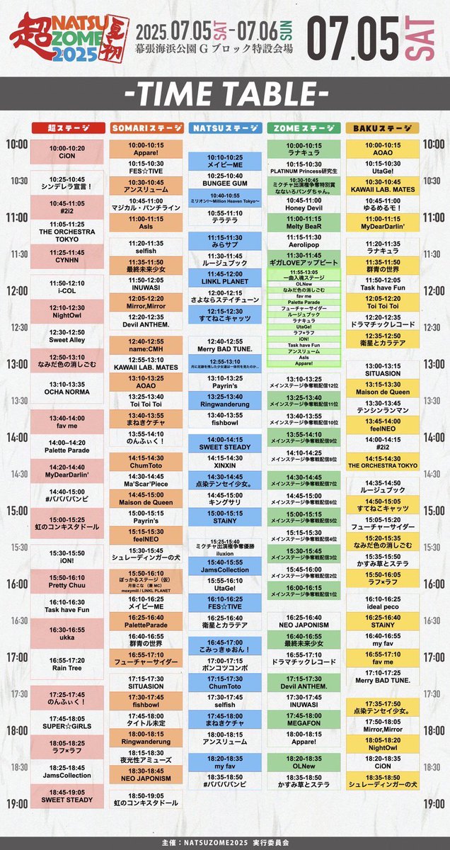 超NATSUZOME2025🌴☀️ イベント出演権争奪戦結果発表🎉✨ 出演権を