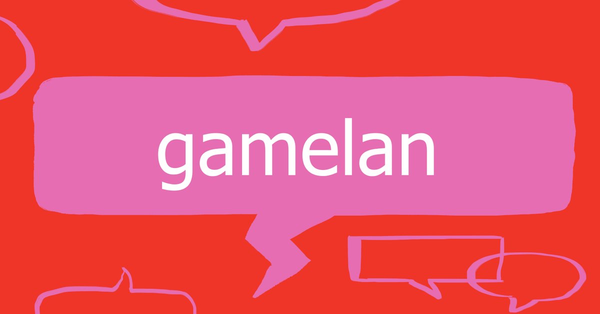 Collins Dictionary (@collinsdict) on Twitter photo #wordoftheday β GAMELAN
N.
a type of percussion orchestra common in the East Indies
ow.ly/yJcR50W3cmE
#CollinsDictionary #Words #Vocabulary #Language #Gamelan #wordoftheday β GAMELAN
N.
a type of percussion orchestra common in the East Indies
ow.ly/yJcR50W3cmE
#CollinsDictionary #Words #Vocabulary #Language #Gamelan