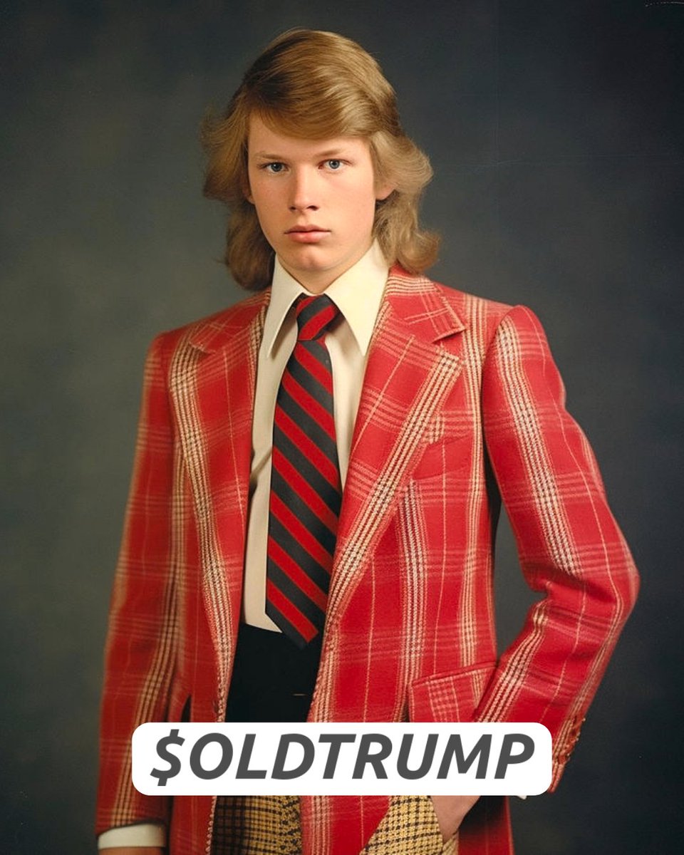 OLDTRUMPxsol's tweet photo. Do you remember these vibes?✨

🤫Donald Trump at High School🤫 https://t.co/W2VaIf53z3