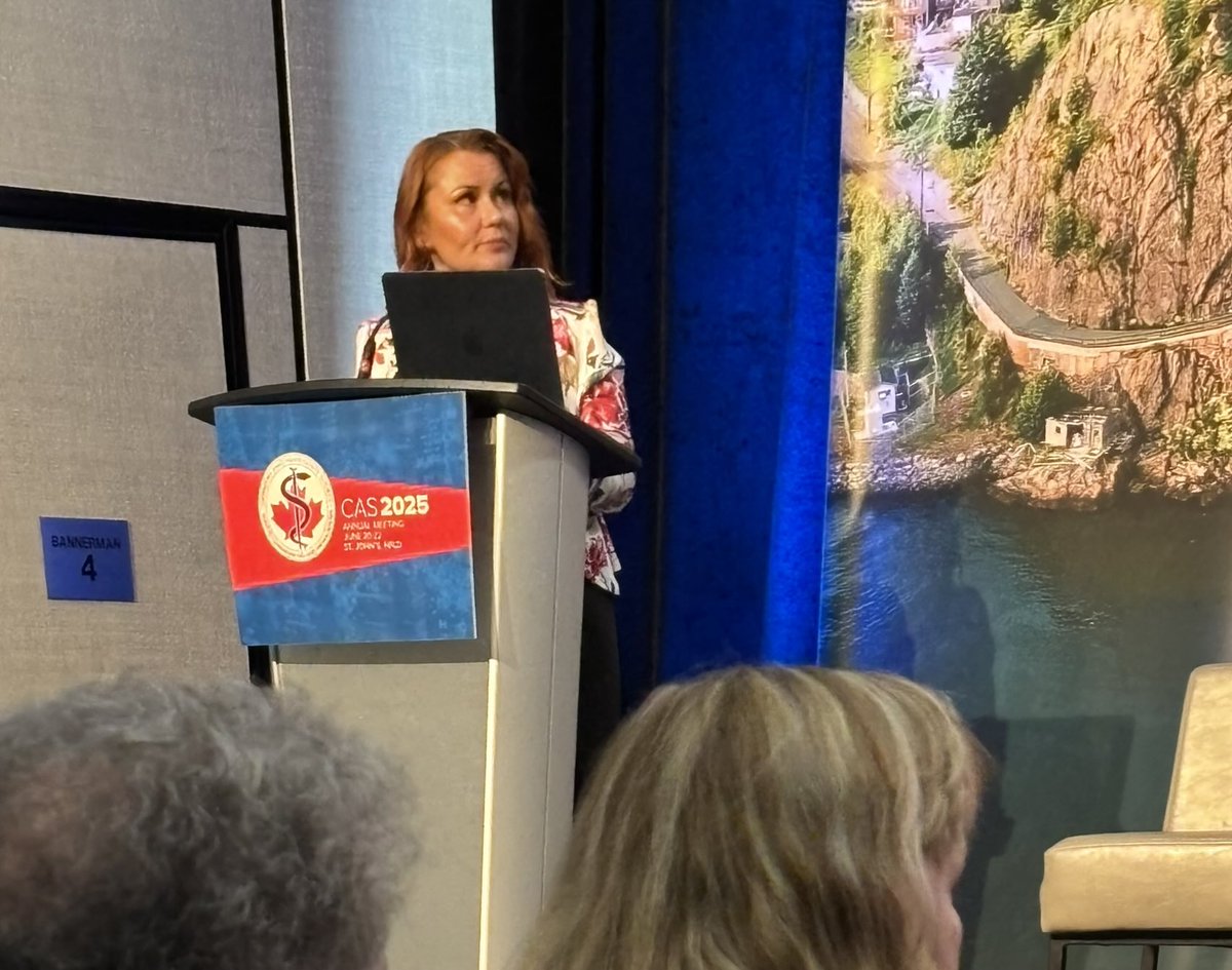 Dolores_McKeen's tweet photo. Great start to the last day of #CAS2025 ⁦@CASUpdate⁩  President’s Symposium. Incivility in the OR &amp; Strategies to Mitigate Burnout ⁦@MUNMed⁩ We have work to do!! https://t.co/o9X8h26eer