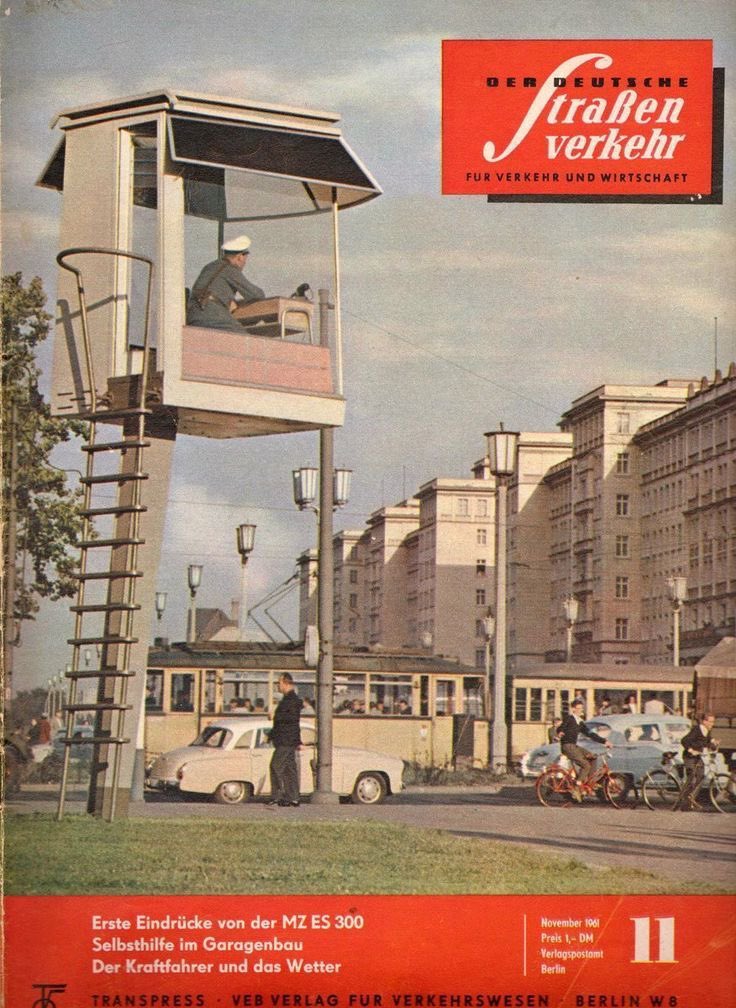 Big Brother is Watching You

Verkehrsturm (Traffic Control Tower) in East #Berlin’s Karl-Marx-Allee at Frankfurter Tor, and on the cover of an excellent magazine „Der Deutsche Straßenverkehr”.

Published 1953-1990 by Transpress VEB Verlag für Verkehrswesen in Berlin, it was a