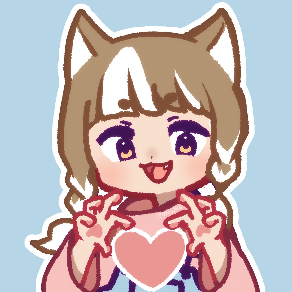 SandFaux's tweet image. How I feel about you! 🩷

🖌️: @ohiyolko at #GochuumonFFXIV