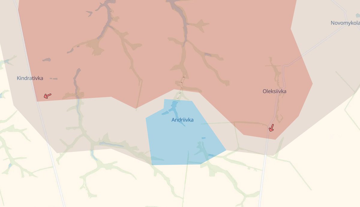 Deepstate confirms RU were defeated near Andriivka, Sumy.
RU units there per our tracking:
RU 30th MRR, 40th Marines, 155th Marines, 177th Marines.
AFU units (roughly):
1x Battalion of 110th Mech, elements of 80th AirAssault (+214th assault Reg.), 225th Assault Reg, SOF units