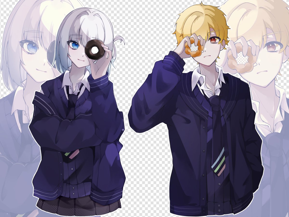 #ドーナツの穴から覗くのは