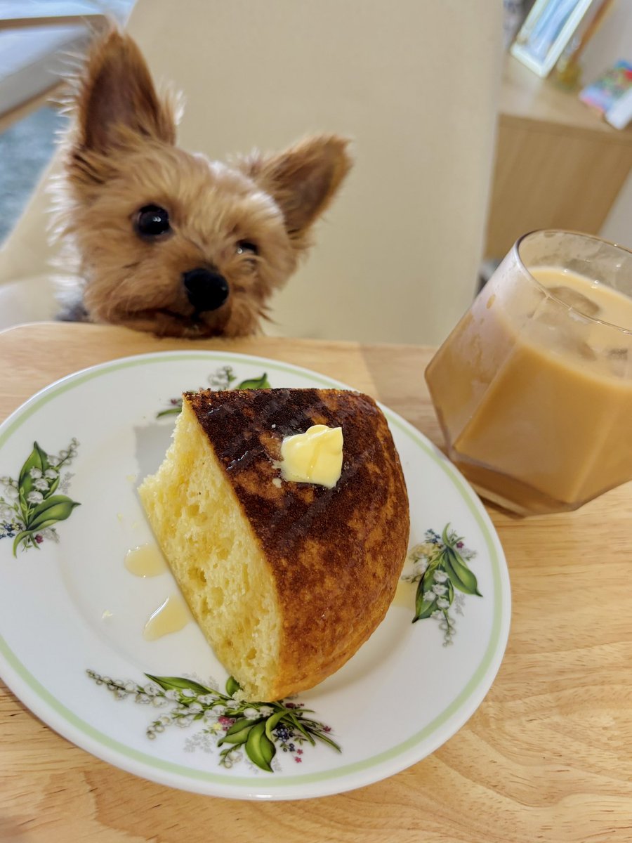 いただいたコーヒーで炊飯器ホットケーキ🥞