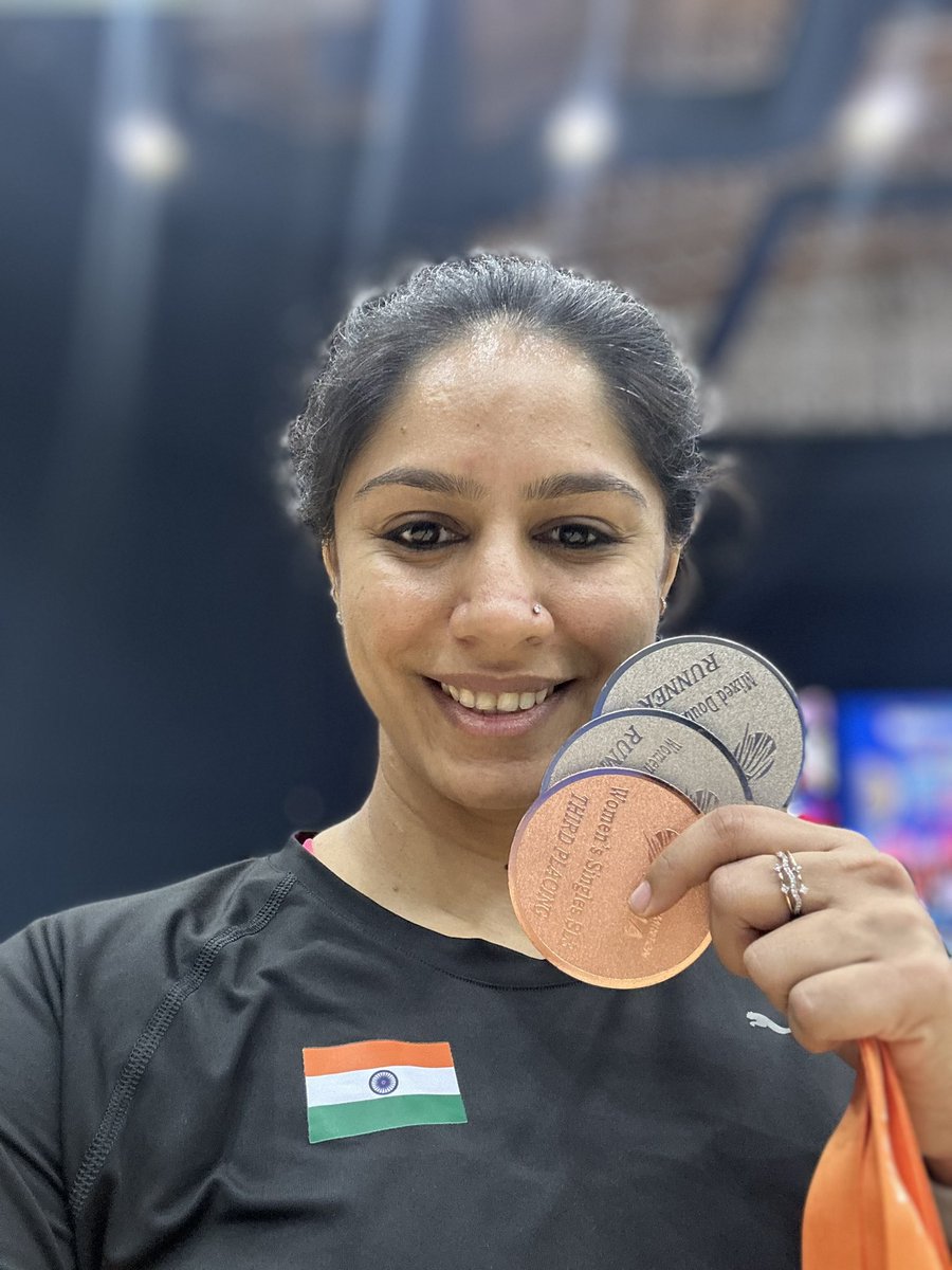 After 9 months away from the game, I wasn’t sure how it would feel to be back on court.

Turns out, it felt like home.
And I brought home 3 medals from the Asian Championships in Thailand 🇮🇳

🥉 Singles SL3
🥈 Mixed Doubles
🥈 Women’s Doubles

Grateful for the fight. And the joy.